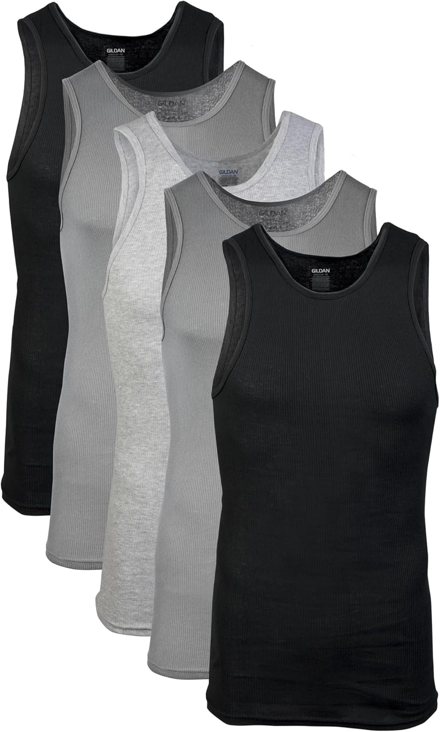 Men's Comfort Fit A-Shirt Tank Tops - Multipack Bundle