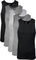 Men's Comfort Fit A-Shirt Tank Tops - Multipack Bundle