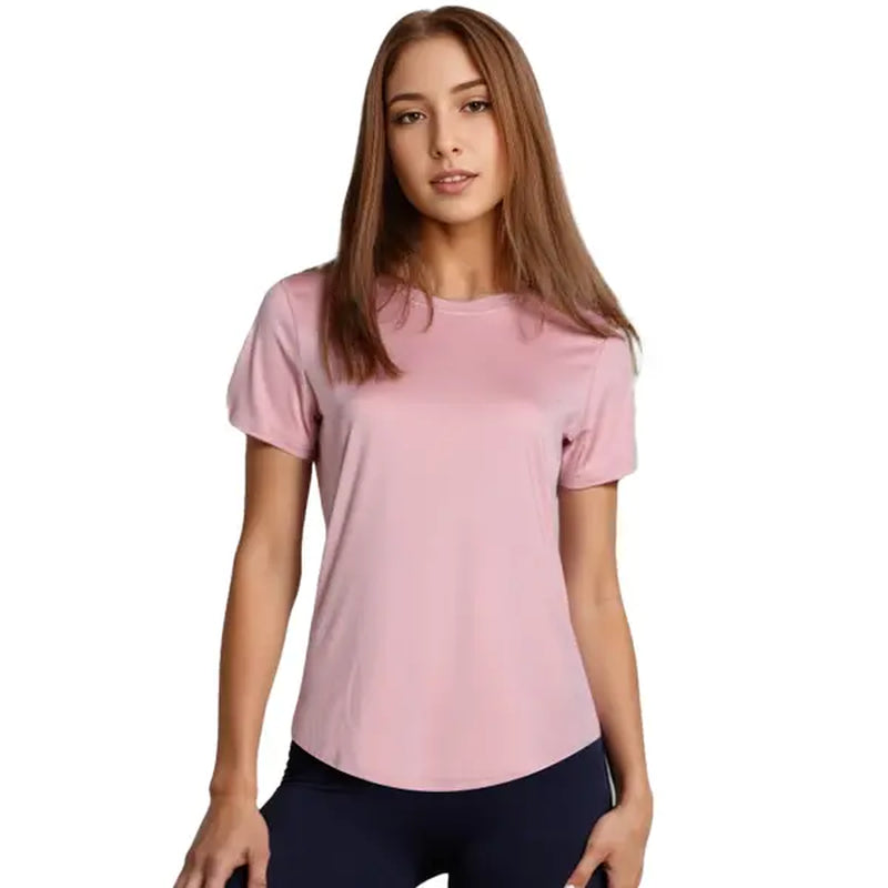 Transform Your Fitness Routine with the Timeoff 4-Piece Women's Sports Tee Set - Slim Fit Round Neck Gym Shirts Perfect for Yoga and Workouts