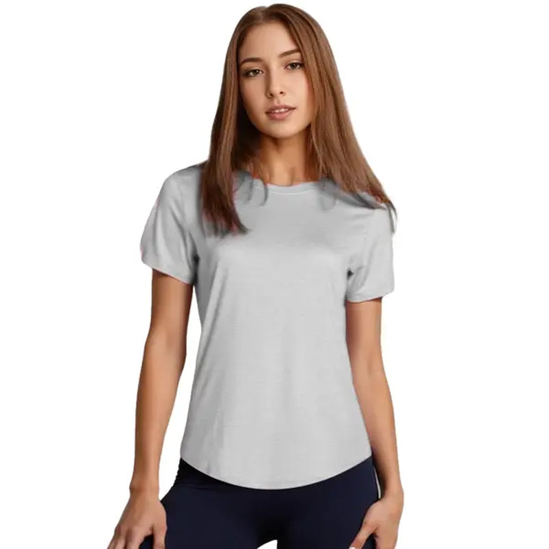 Transform Your Fitness Routine with the Timeoff 4-Piece Women's Sports Tee Set - Slim Fit Round Neck Gym Shirts Perfect for Yoga and Workouts