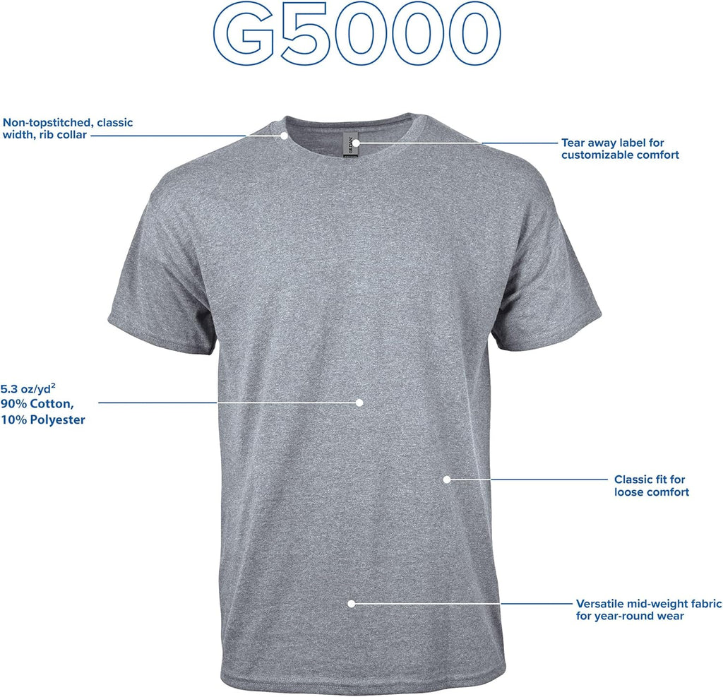 Premium Heavy Cotton Adult T-Shirt Multipack - Style G5000