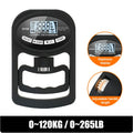 Digital Grip Strength Tester - 265Lbs/120Kg LCD Hand Dynamometer for Power Training and Sports - USB Rechargeable
