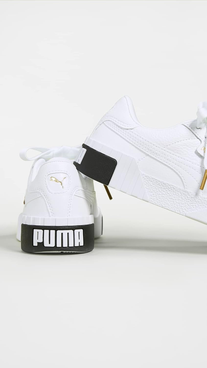 Womens White Cali Lace-Up Casual Sneakers - Stylish Comfort for Everyday Wear